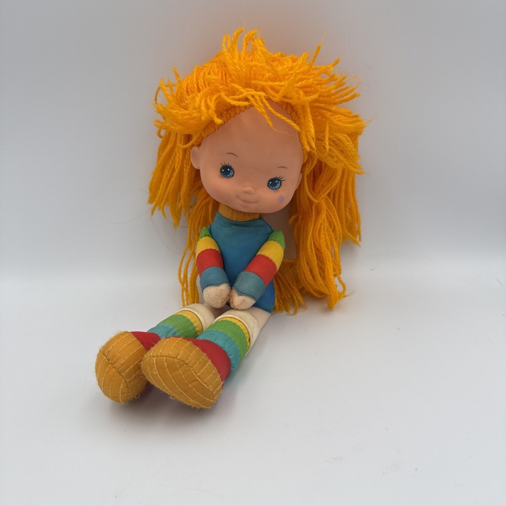 Vintage Rainbow Brite 10" Doll 1983 Hallmark No Dress, Retro Plush Toy